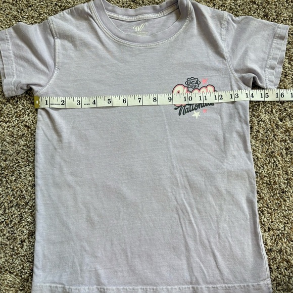 🤍5 for 20$ Varsity UCA Nationals Cheer Purple Short Sleeve Tee Shirt Youth Small - Picture 6 of 9